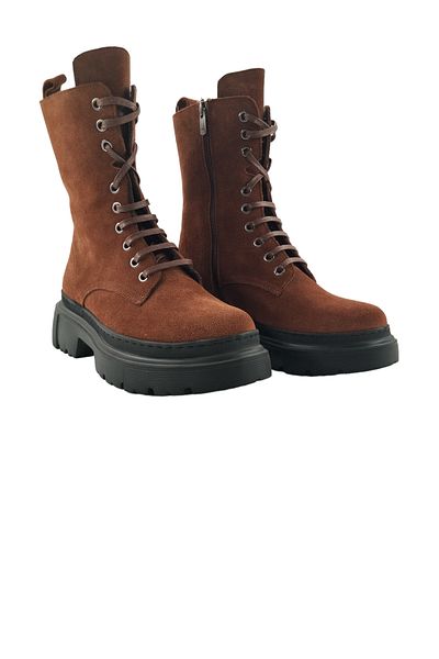 Oneka Shoes 130823103   Women's Daily Boots - Cinnamon Suede