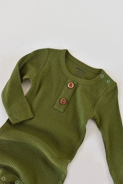 BabyCosy Baby Long Sleeve Jumpsuit, 50% Modal Fabric - 50% Organic Cotton, Baby and Newborn Series - Csym11420