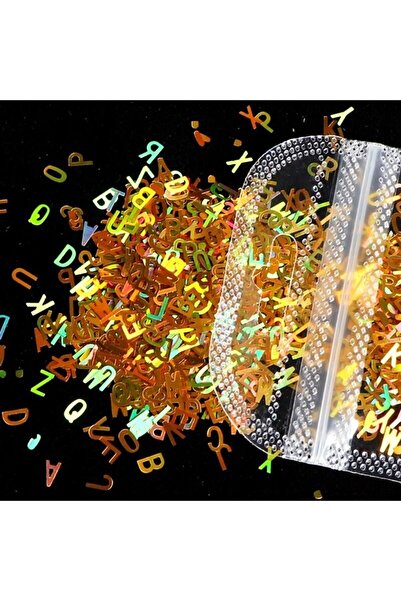 se7enck Epoksi Hologram Harf Glitter 5gr , Epoksi Reçine Alfabe Holografik Tı...