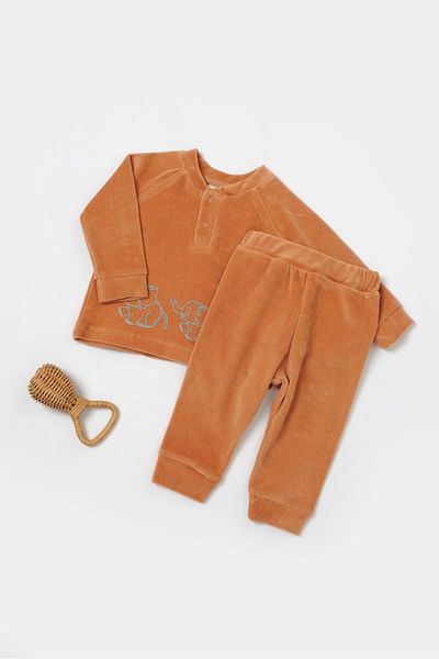 BabyCosy Set de jos și de sus din catifea organică