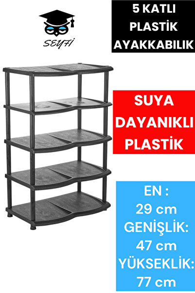 SEYFİKİRTASİYE 5 KATLI PLASTİK AYAKKABILIK SUYA DAYANIKLI PLASTİK EN : 29 cm ...