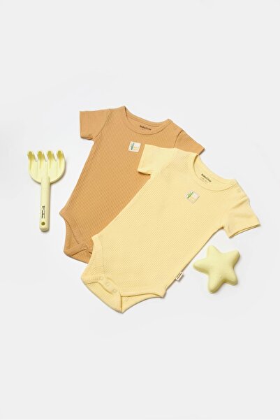 BabyCosy 2 Pieces Short Sleeve Bodysuit for Baby and Newborn - 50% Bamboo and...