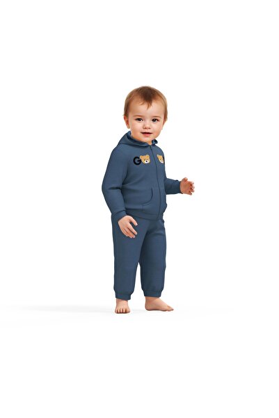 BabyCosy Hooded Jacket and Trousers Set for Baby and Newborn - 100% Organic Cotton, Csy8005