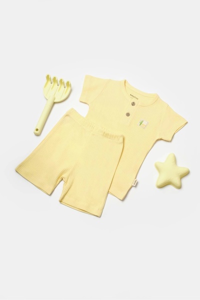 BabyCosy Organik Şort & Tişört Set CSYB9041