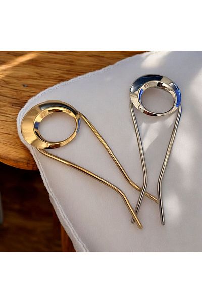 Rachel Gold Rod Sun Eclipse Figured Knob Buckle