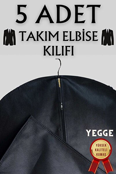 teknotrust 5 Adet Takım Elbise Kılıfı, Kıyafet, Elbise Koruma Taşıma Kılıfı, ...