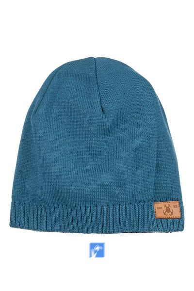 Kardelen Butik Denizli Unisex Children's Elastic Soft Beret 3-8 Years (Petrol)