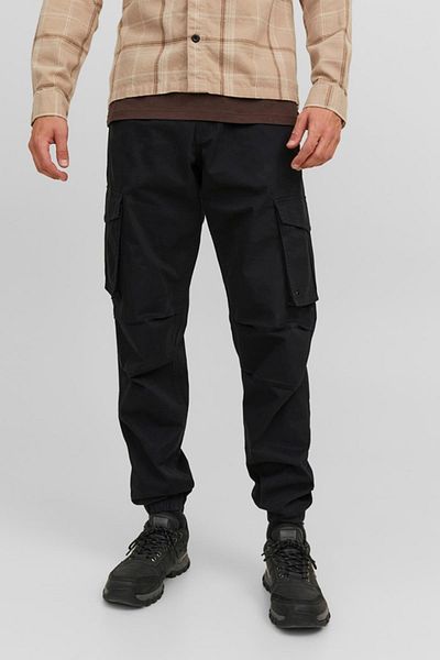Jack & Jones JACK&JONES JPSTKANE JJNOAH CUFFED CARGO NOOS SİYAH