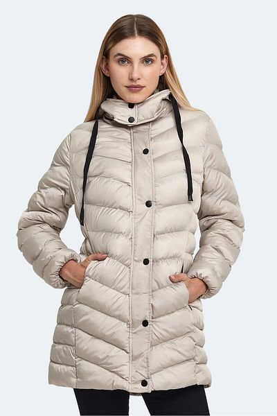 Slazenger Palton alb de iarnă Gwen pentru femei