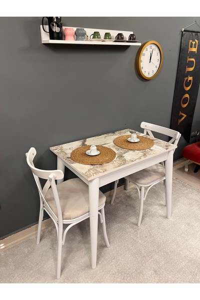 VOGUE TASARIM VE AKSESUAR 60/90 ölçü küçük  mutfak masası kullanışlı yemek ma...