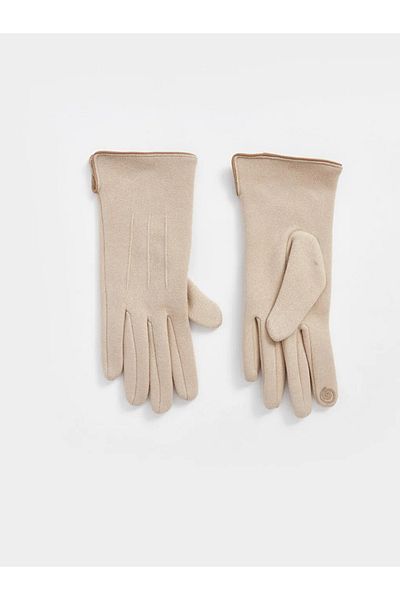 LC Waikiki Lcw Accessories Ecru Basic Women's Gloves