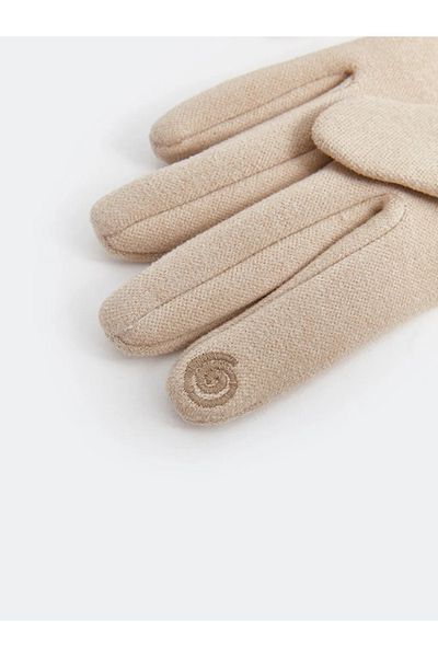 LC Waikiki Lcw Accessories Ecru Basic Women's Gloves