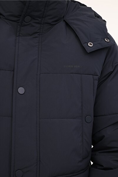 lumberjack ML 3SHUNTF-YY23AW063 4PR Lacivert Erkek Uzun Kaban