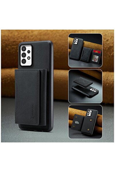 Zebana Samsung Galaxy A32 Uyumlu Kılıf Zebana 2in1 Elite Class Cüzdanlı Deri ...