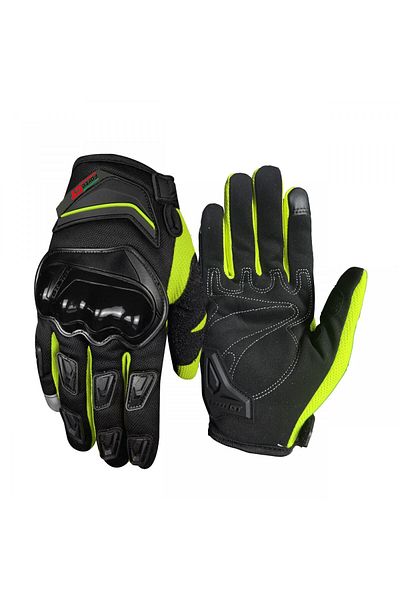 Forte GT Rs1903 Shell Protected Touchscreen Summer Motorcycle Gloves Green
