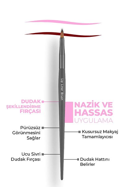 Alix Avien Fine Tip Lip Brush - Lip Liner Brush