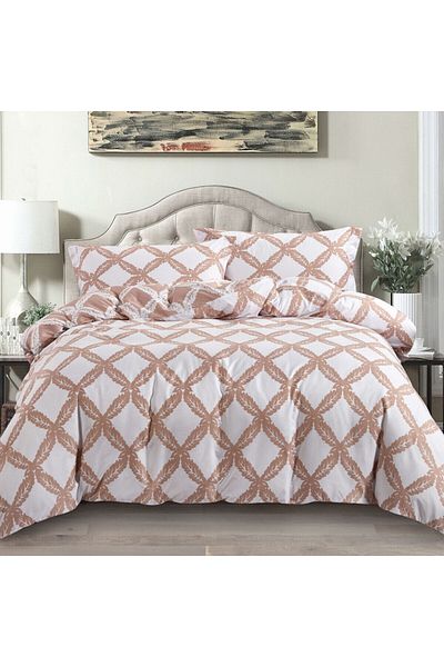 Donetella 3-piece Printed King Size Duvet Set 240x260 Cm Filler Not Included