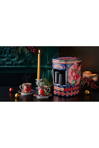 CHIARA ALESSI Grundig La Vita E Bella Red Blue Turkish Coffee Maker