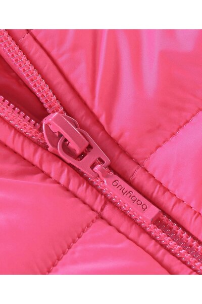 Babyhug Babyhug Full Sleeves Padded & Hooded Jacket With Embroidery- Fuchsia