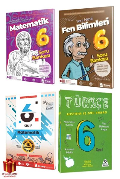 Başat Yayınları Branş Akademi 6. Sınıf Matematik Soru Bankası Fen Soru Bankas...