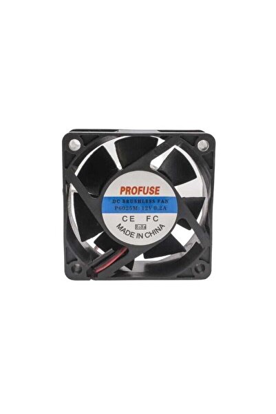 Profuse 60x60x25mm 12V 0.20A Fan 2 Kablolu