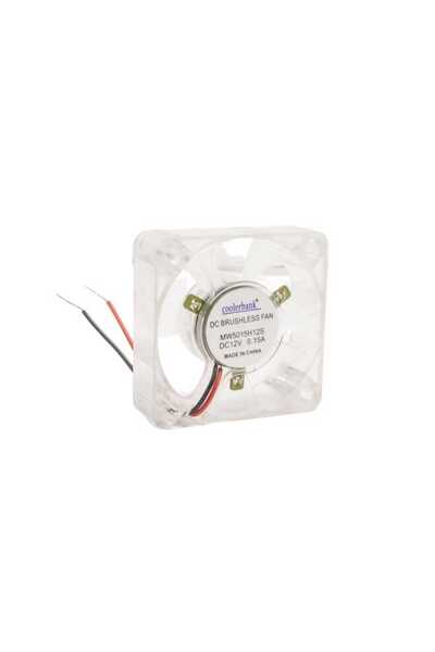 Motorobit 50x50x15mm 12V 0.15A Fan 2 Kablolu - Işıklı