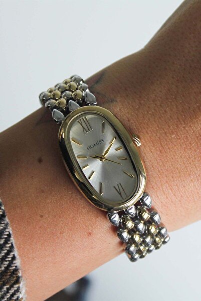 Homies ساعة يد نسائية HM23789S01-4 بسوار فولاذي