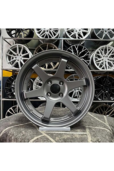 kormetal 17 inç 4x100 VOLK T37 Gun Metal Jant Modeli (4 ADET) Uyumlu