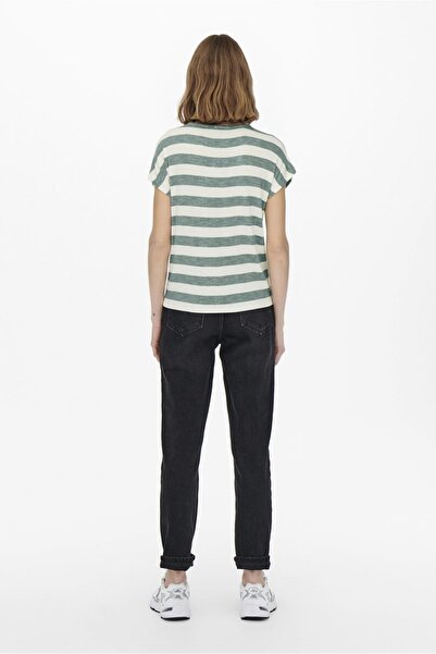 ONLY Μπλουζάκι από ριγέ βισκόζη 15252103