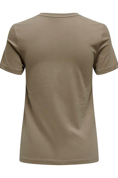ONLY Onlbess Life Reg S/S Animal Top Box - Jrs. 15189628   Coffee