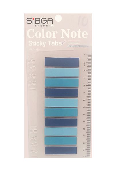 sibga tasarım Transparent Colored Post-It Note Paper - 200 Sheets Bookmark Sticker