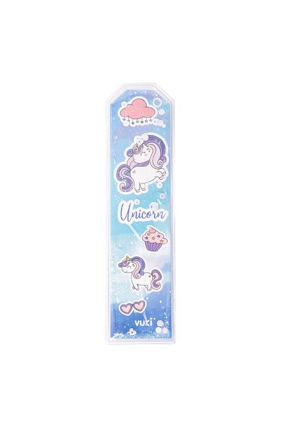 VUKİ Σελιδοδείκτης Unicorn με ασημί και υδατικό σχέδιο