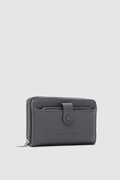 Shule Bags Portofel antracit cu suport pentru carduri Angel