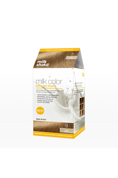 Milkshake Milk_shake Milk Color Eko Kit Saç Boyası Açık Kumral -8 (KÖPÜKSÜZ)