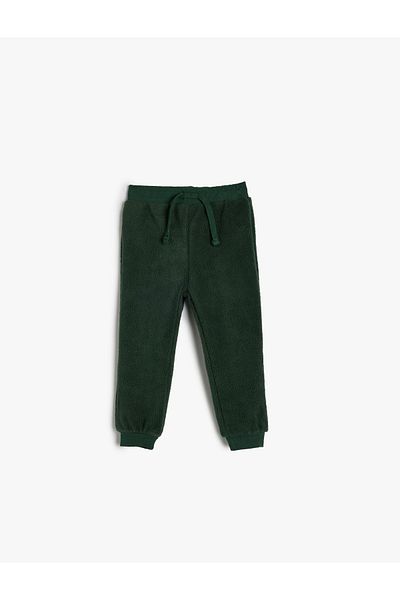 Koton Basic Fleece Jogger Sweatpants with Tie Waist