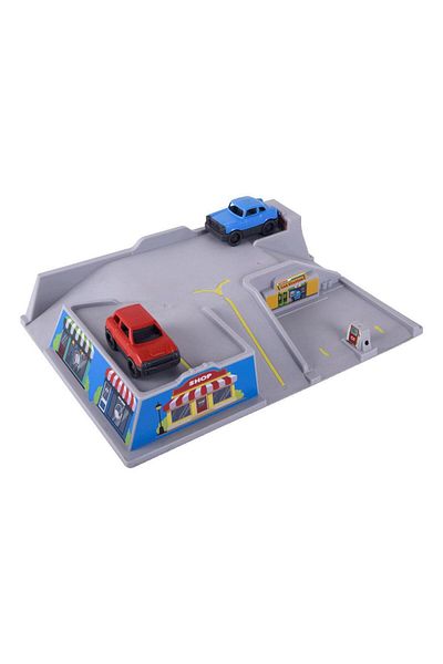 Zuzu Toys مجموعة مواقف السيارات زوزو مع سيارة - رمادي