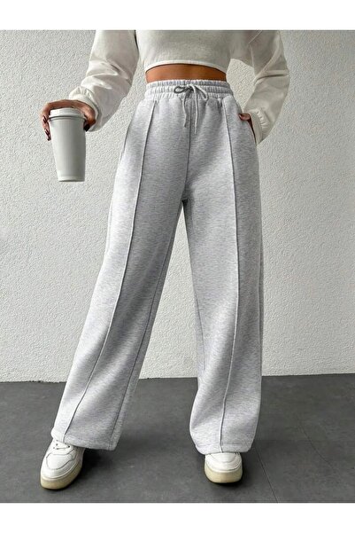 berfmoda Női bő szárú, csíkos melegítőnadrág egész évszakban