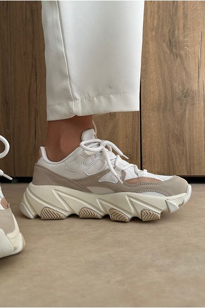Mupa Shoes Dámské tenisky bílá béžová