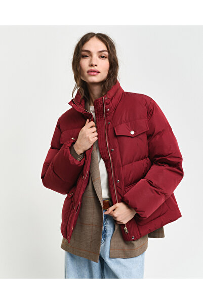 Gant Kadın Kırmızı Dik Yaka Mont