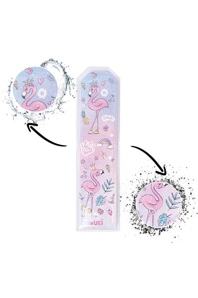 VUKİ Βιβλιοδείκτης με μοτίβο Flamingo Glittery Water