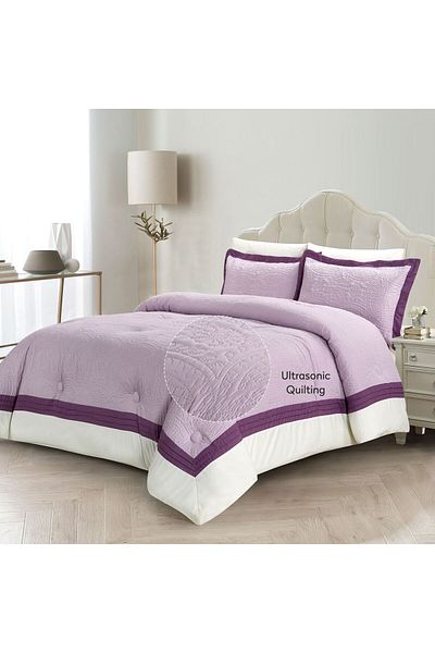 Donetella 6-Piece Winter Comforter King Size Set 240x260 cm 350 GSM Filling