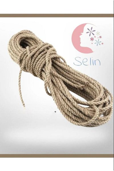 Selin Σχοινί γιούτας 5 mm 50 μέτρα - Σχοινί κούνιας - Σχοινί διακόσμησης