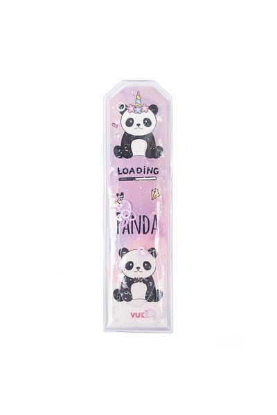 VUKİ Ασημί ζουμερό σελιδοδείκτη με σχέδιο Panda
