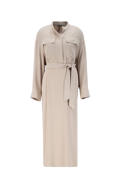 Armine Moonstone Ort9925 - Dress with Cap and Pockets