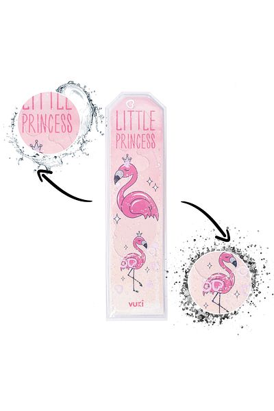 VUKİ Βιβλιοδείκτης με μοτίβο Flamingo Glittery Water