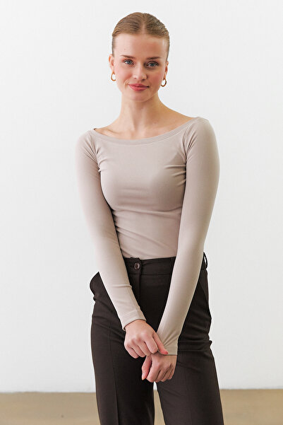 urban focus Kayık Yaka Uzun Kol Body