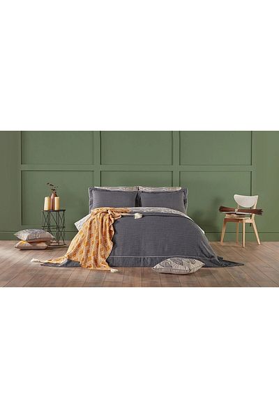 Bellona Parma Double Bedspread, 260x270cm, Gray Color