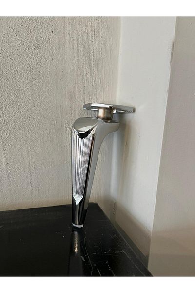 CAN METAL Klass 16 cm picior din aluminiu turnat, picior pentru unitate TV, picior pentru scaun, picior pentru consola, masuta de cafea