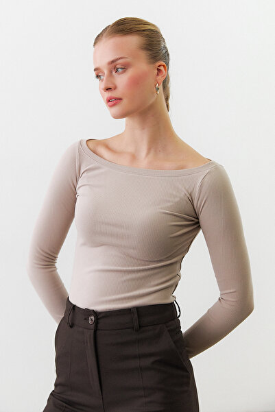 urban focus Kayık Yaka Uzun Kol Body