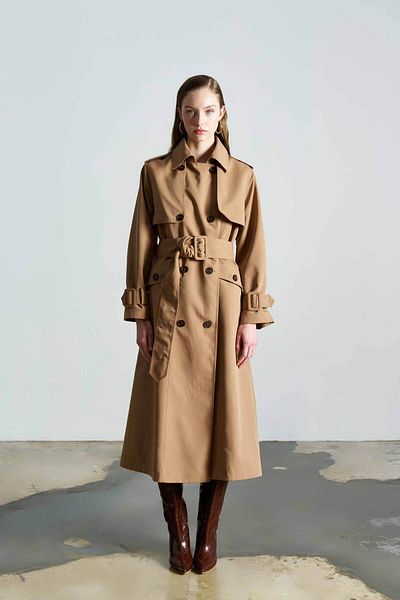 Merve DAĞLI Frankie Camel Trench Coat